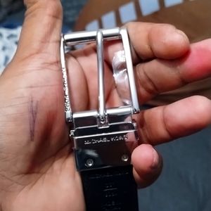 Michael Kors / Black / Tan/ reversible/men/ Belt 36 inch 90 cm Buckle